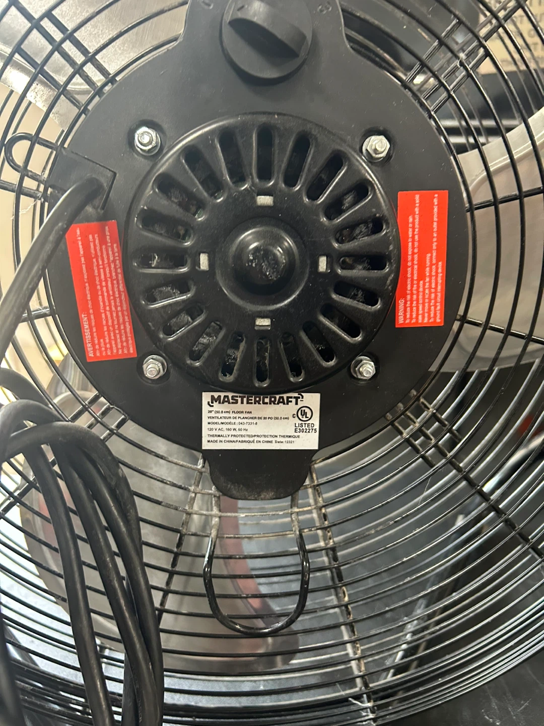 Mastercraft 20-inch Floor Fan - photo 3