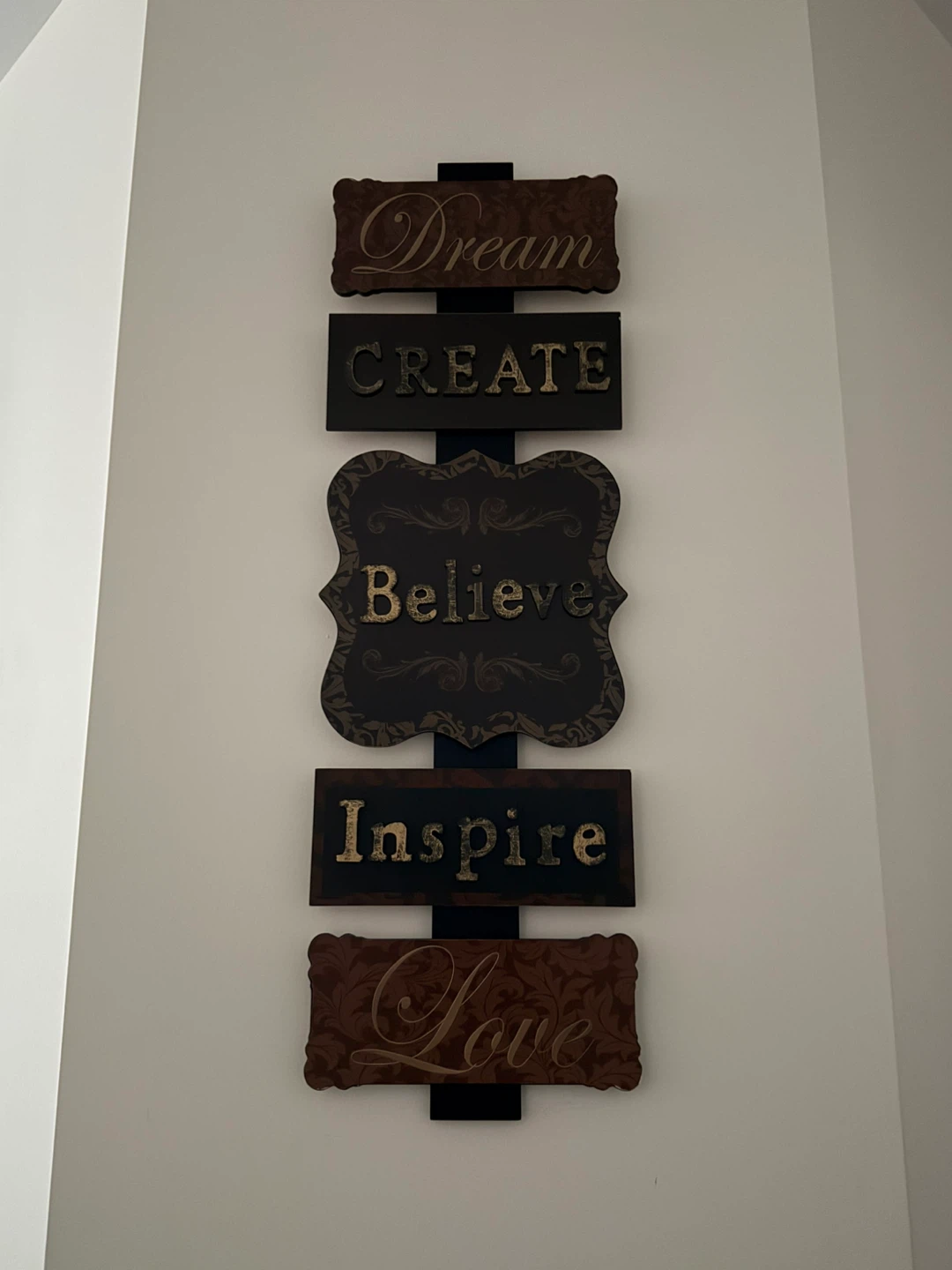 Decorative Wooden Wall Art with Inspirational Words