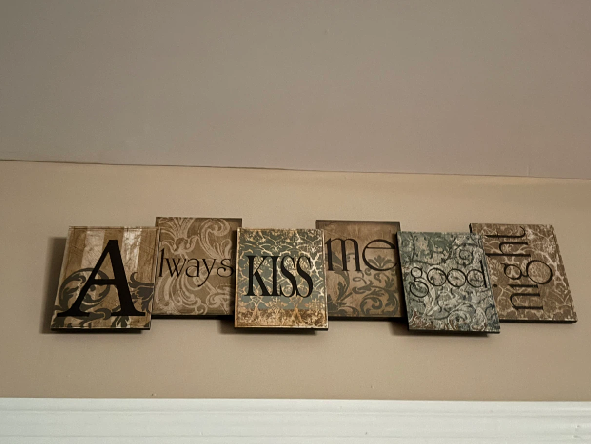 Decorative Wooden Wall Art with Inspirational Words - photo 2