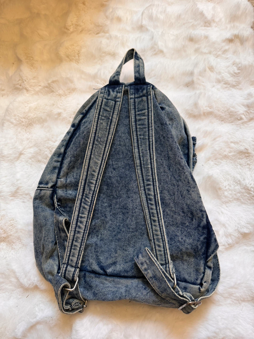 Denim Backpack with Patches - photo 3