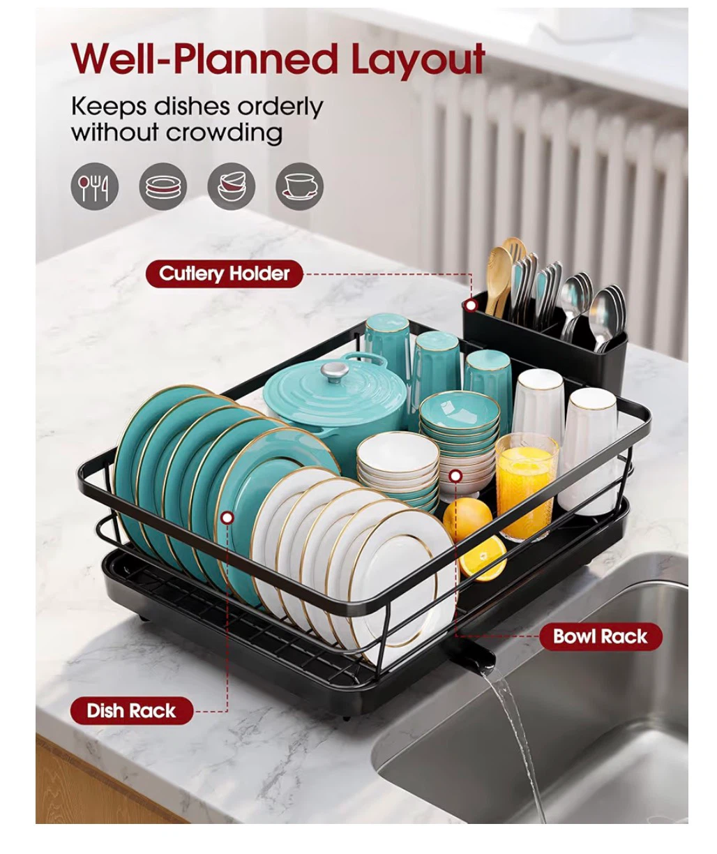 Sakugi Dish Drying Rack - Stainless Steel Dish Rack - photo 3
