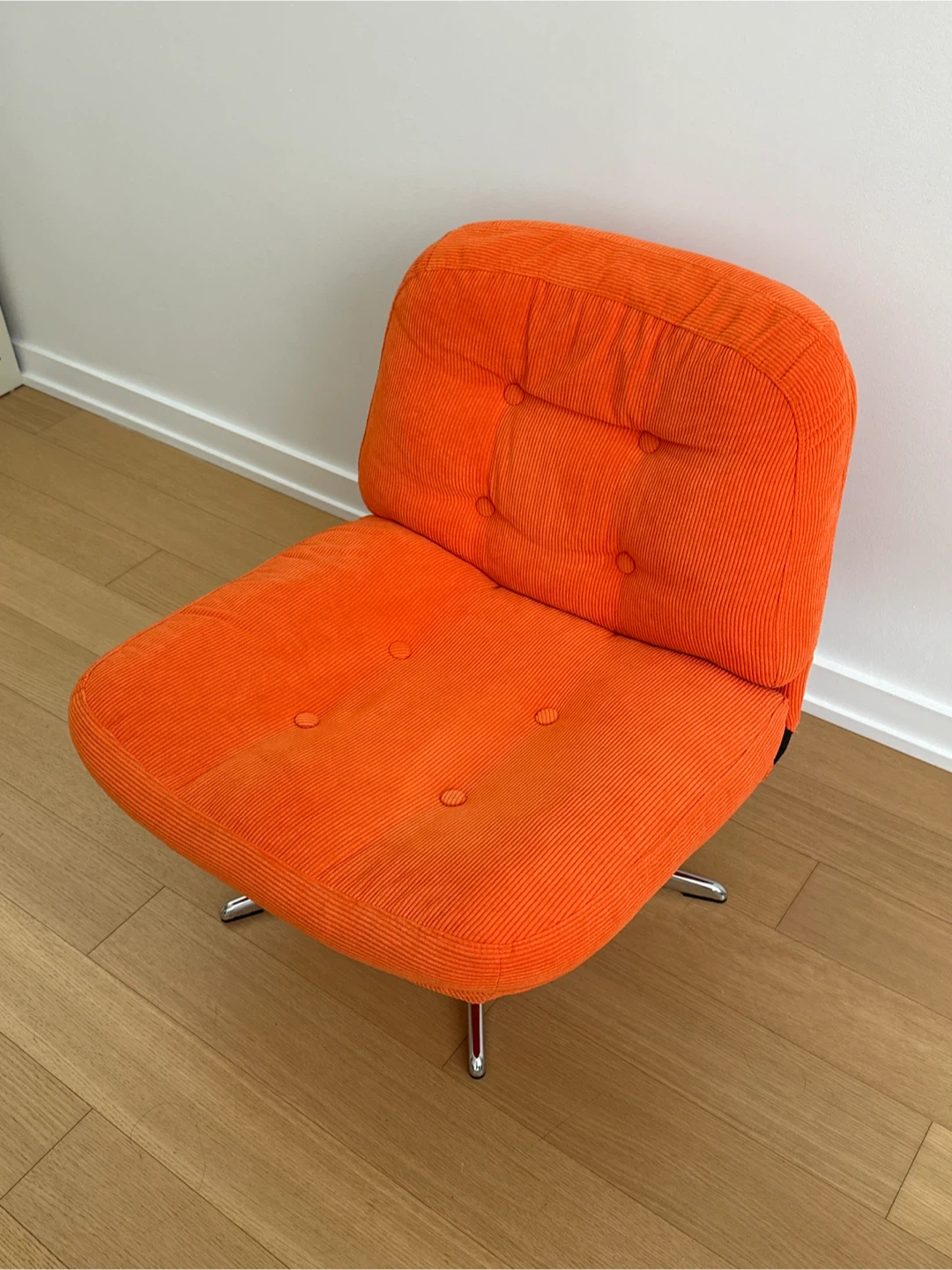 IKEA DYVLINGE Swivel Chair - Orange Corduroy - photo 3
