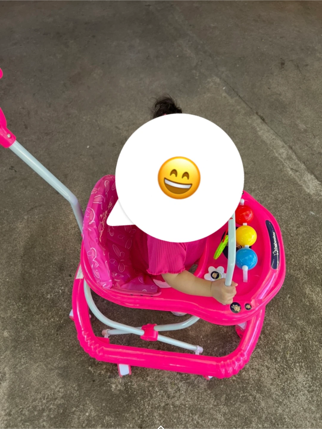 Bright Starts Pink Baby Walker
