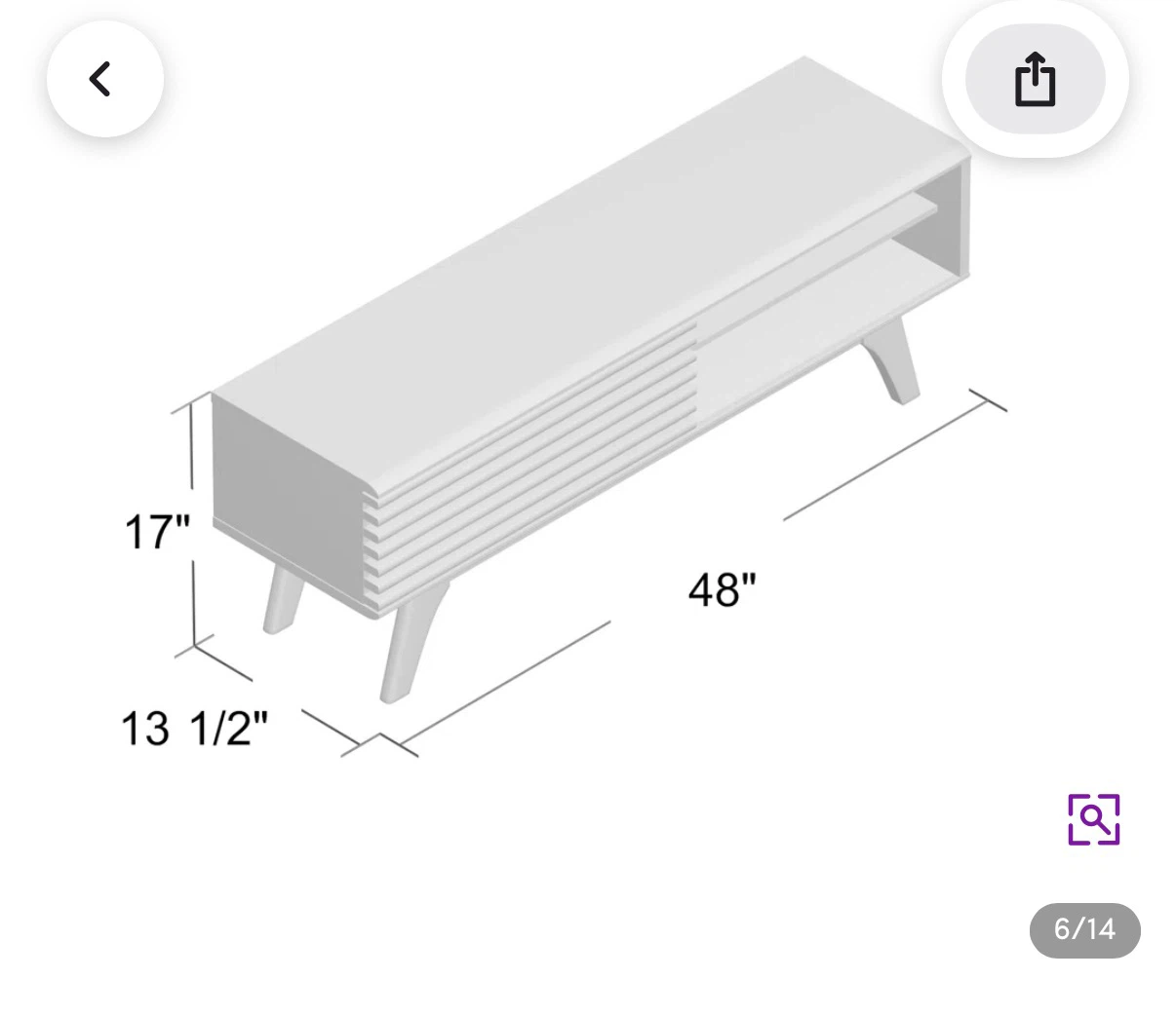 Mid-Century Modern TV Stand - photo 2