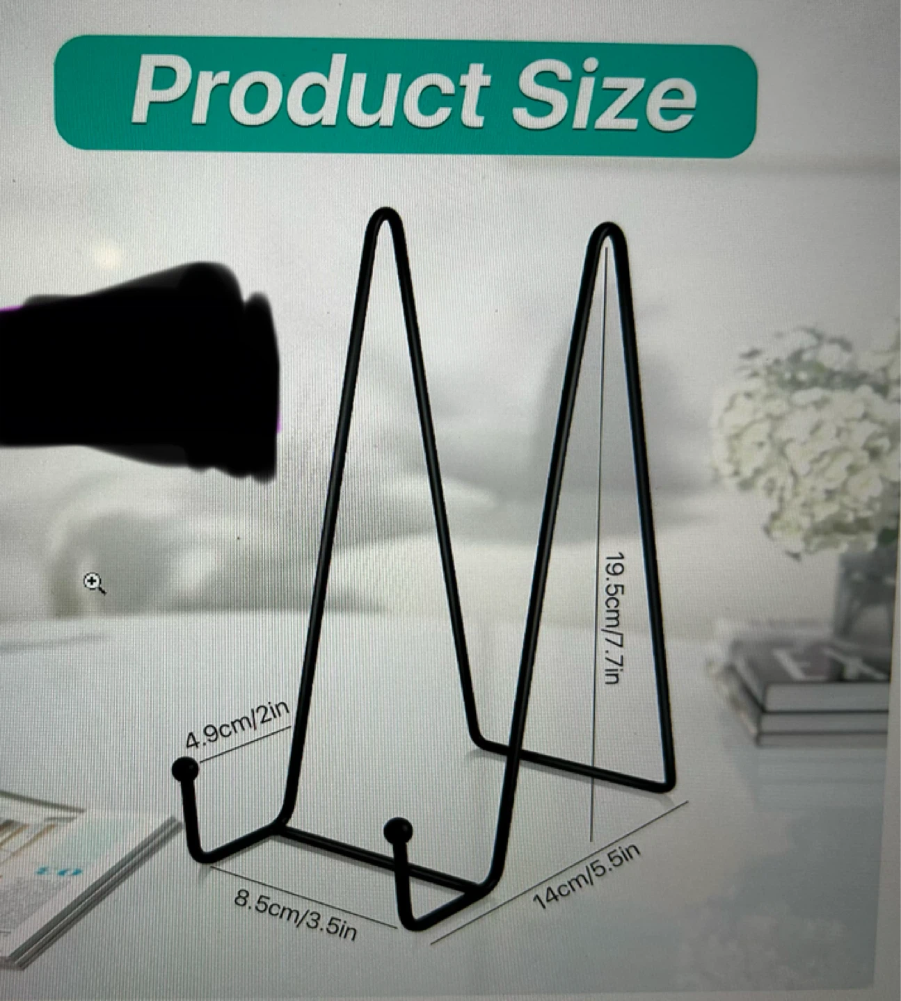 Black Metal Display Easels (Set of 6) - photo 3