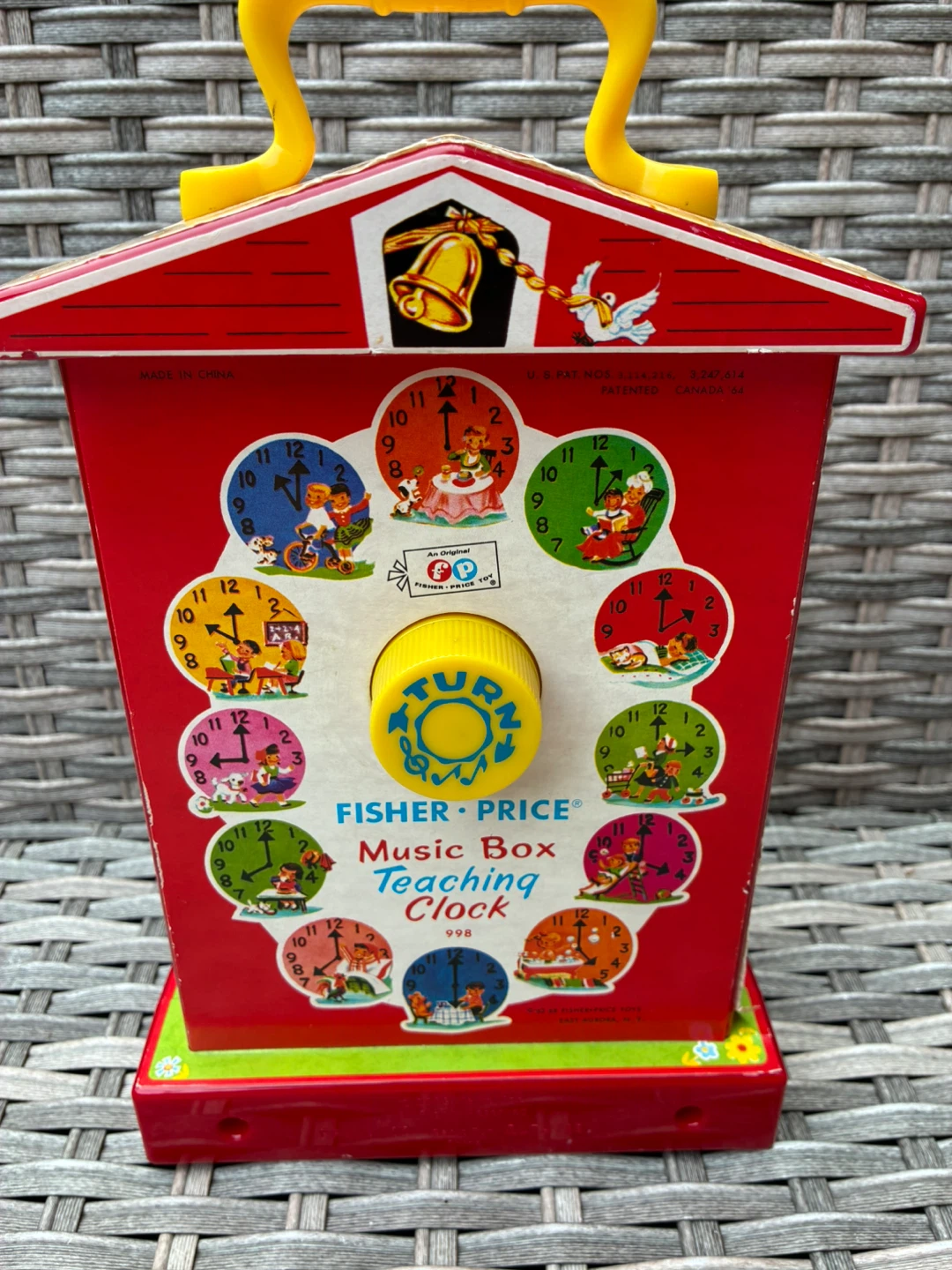 Vintage Fisher-Price Music Box Teaching Clock - photo 5