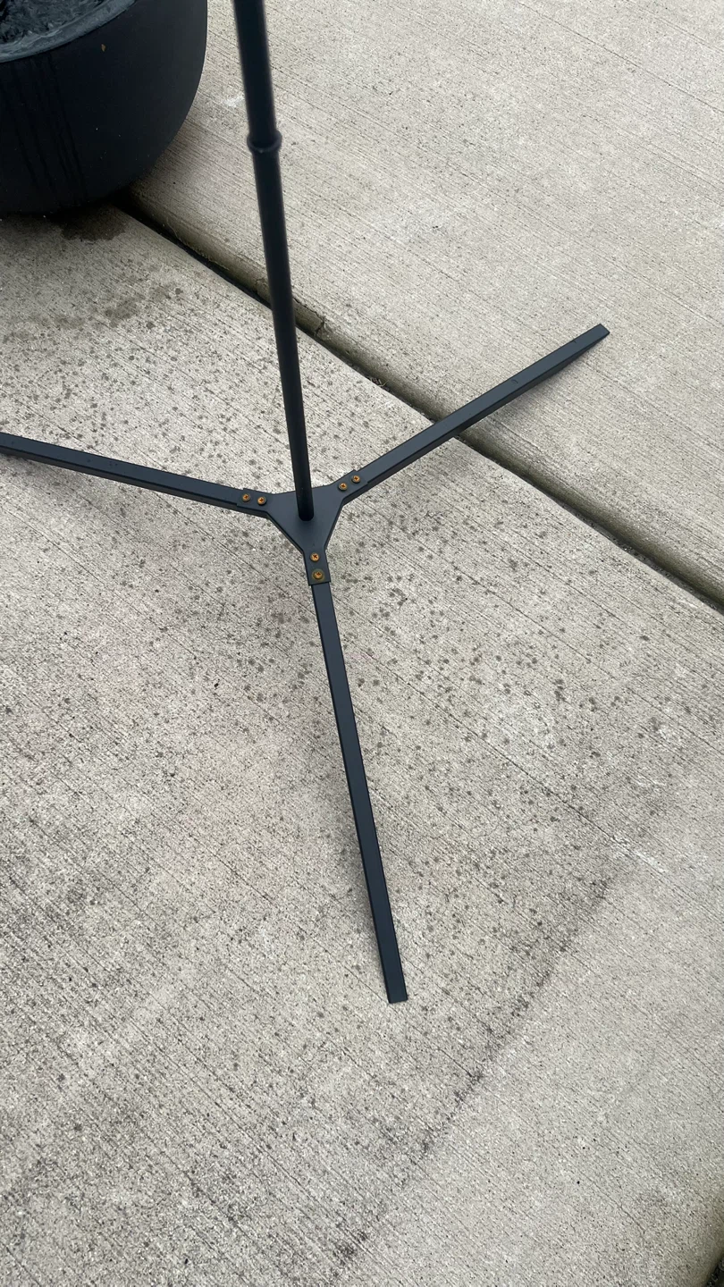 Black Metal Garden Torch with Tri Pod Stand - photo 4