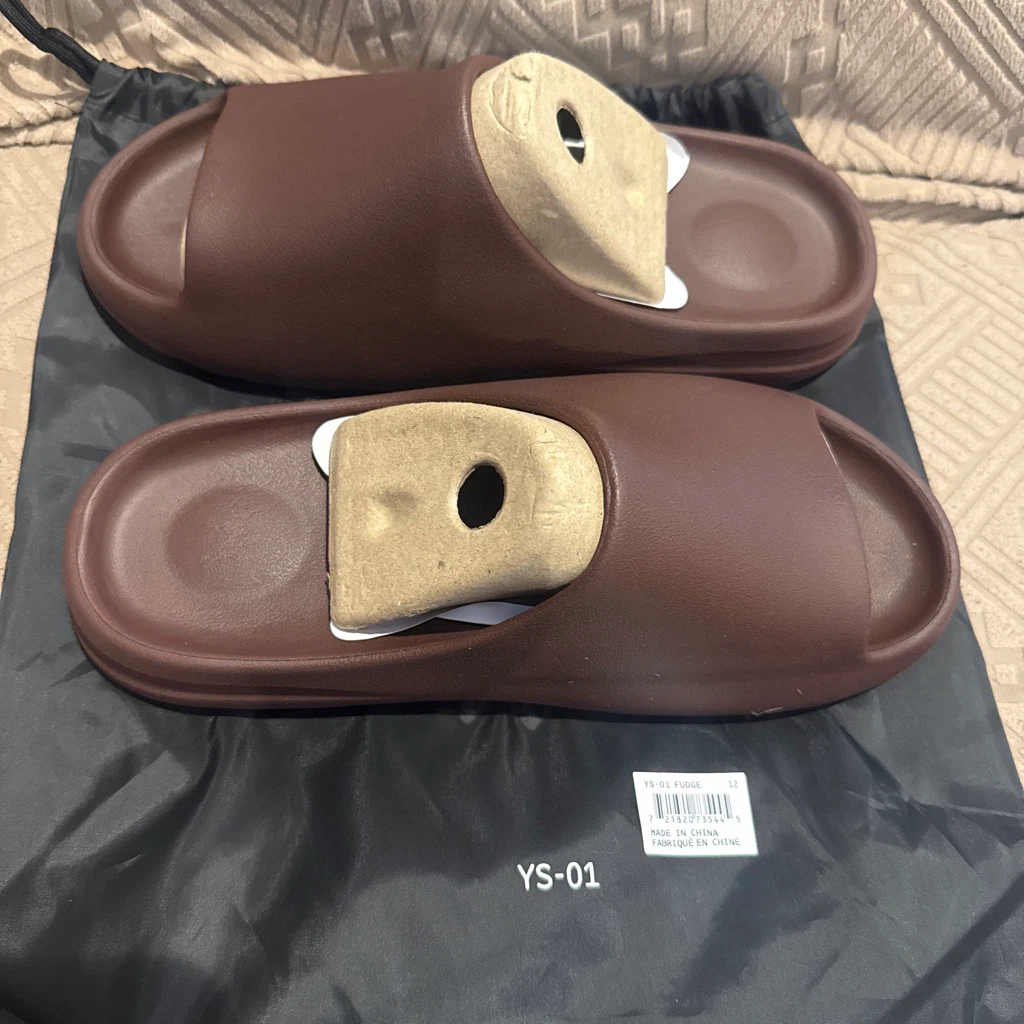 Brown Slides YS-01 Size 12