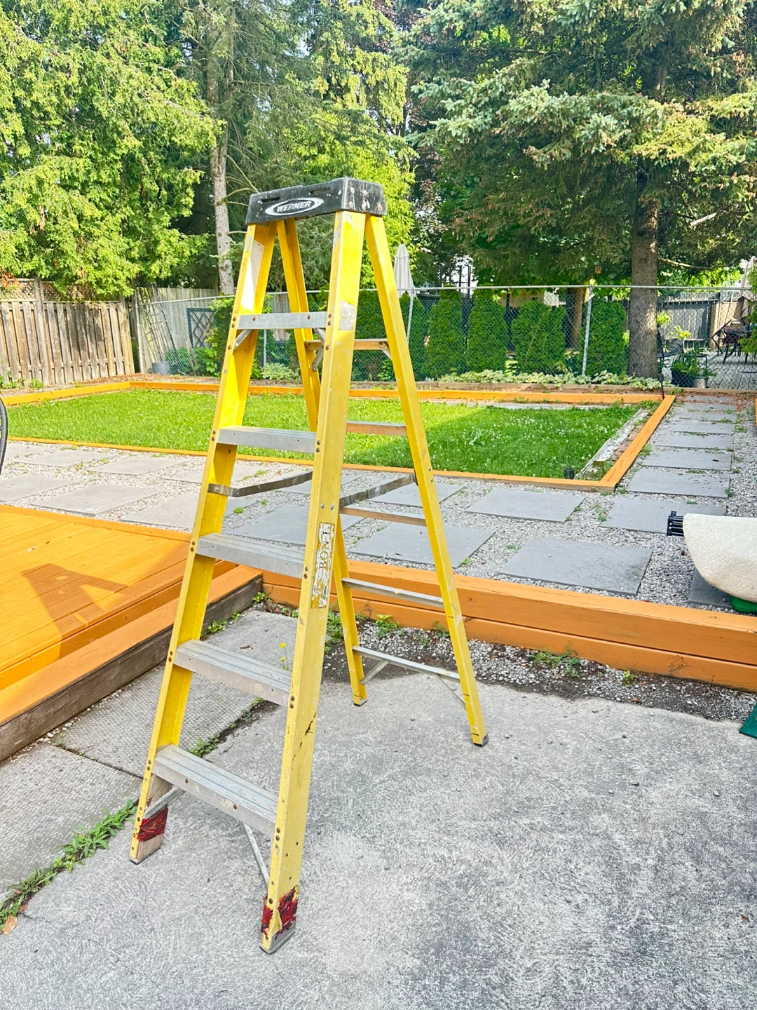 Werner Yellow Step Ladder