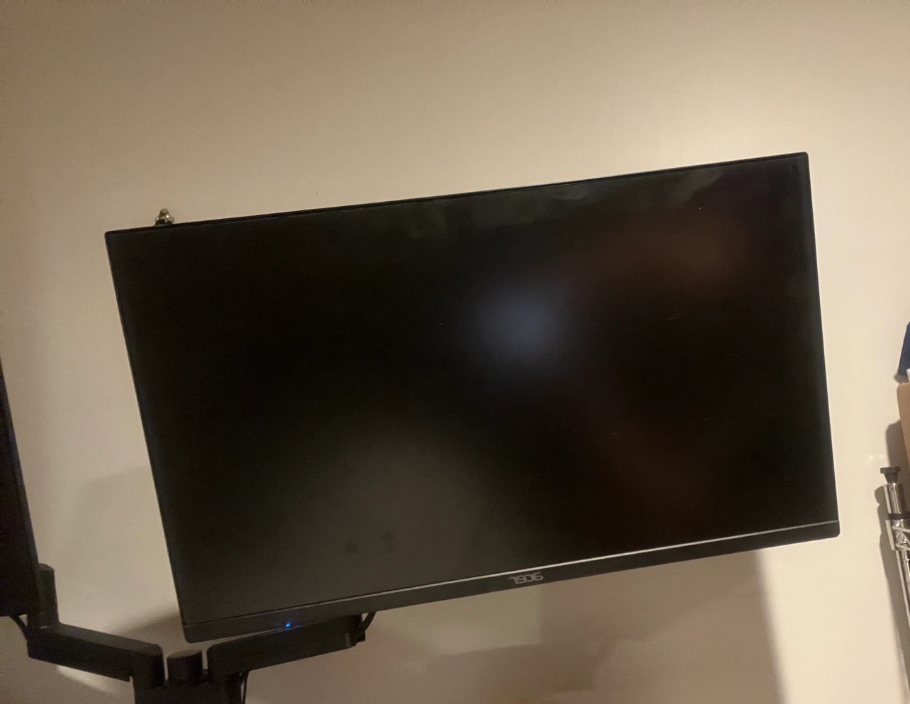 2 Acer EK241Y LCD Monitors with movable stand, attaches to desk - photo 2