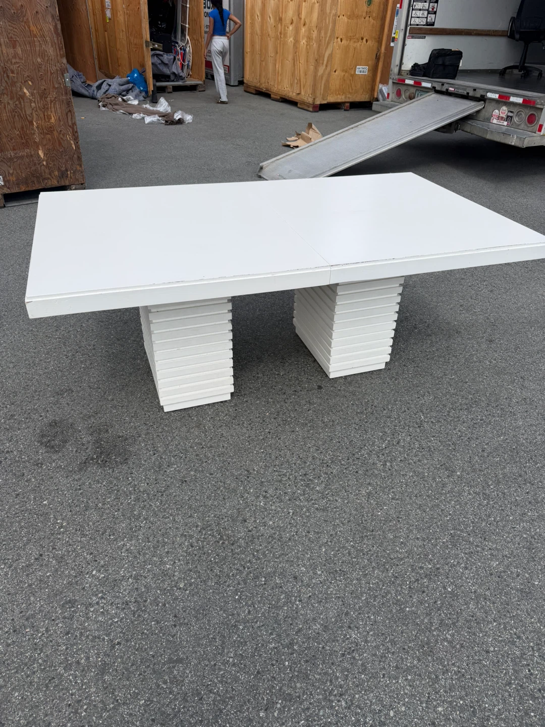 Dinning table and benches - photo 2