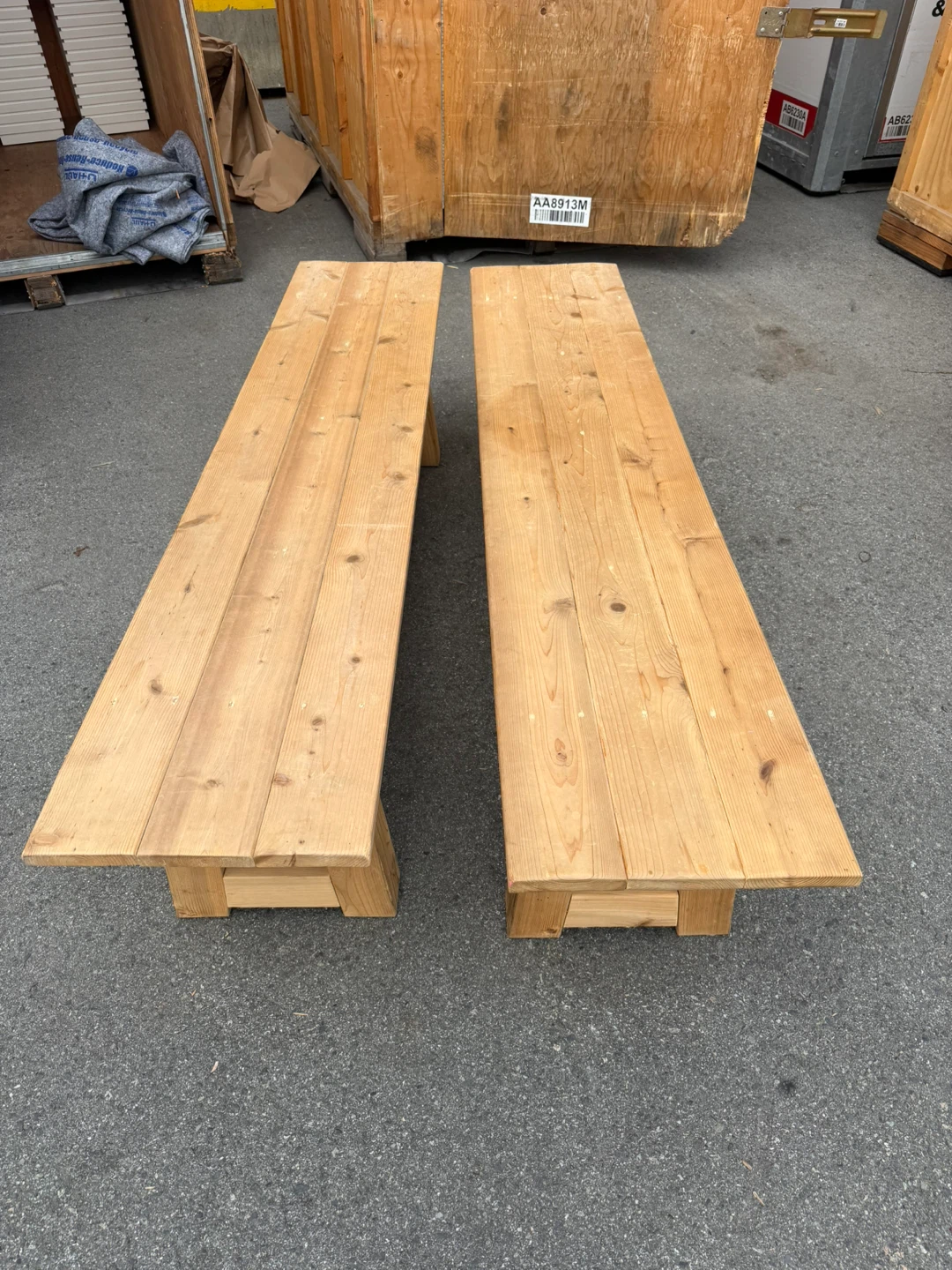 Dinning table and benches - photo 4
