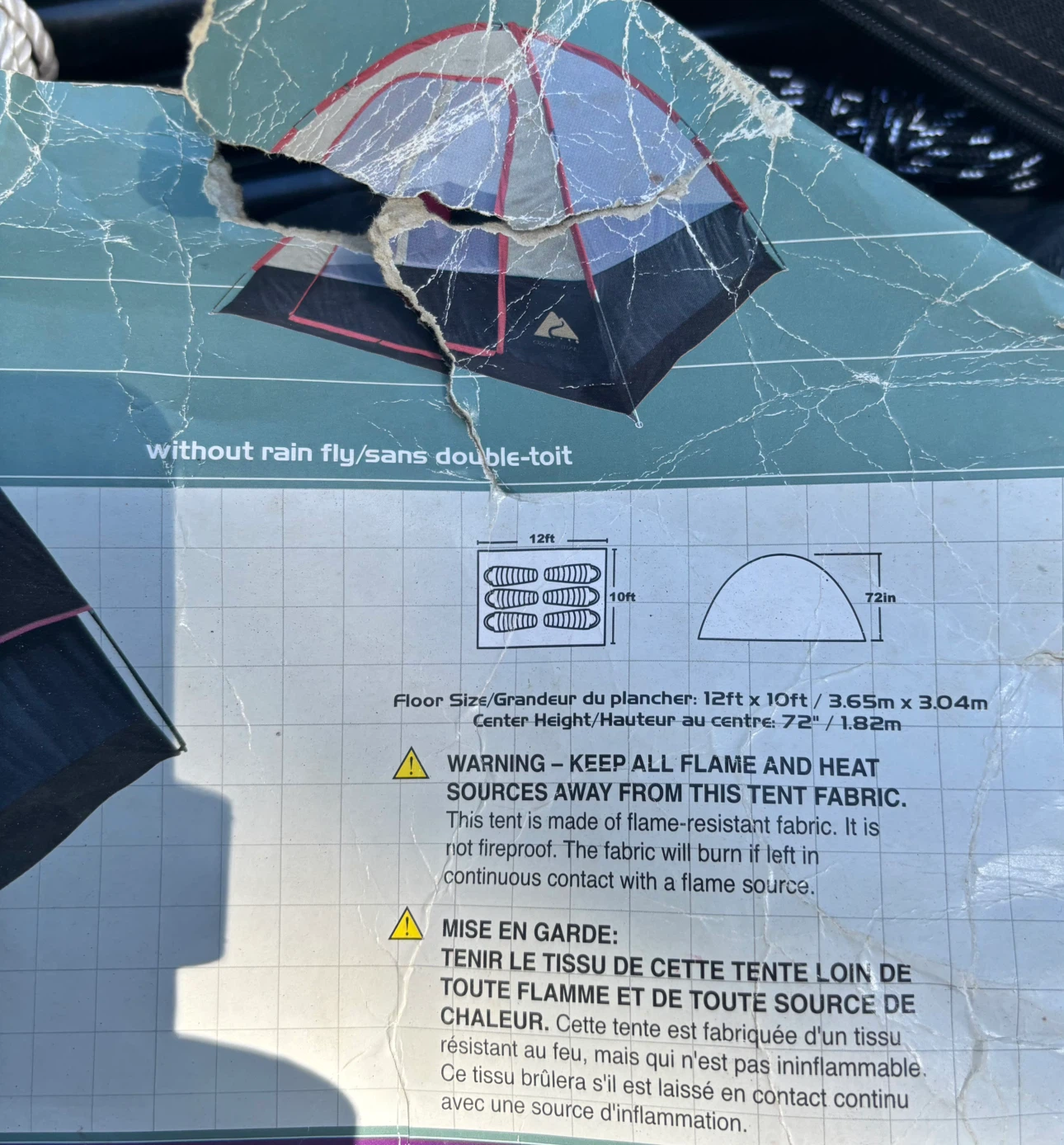 Camping equipment , Tents Stove, Q. and T. Mattress