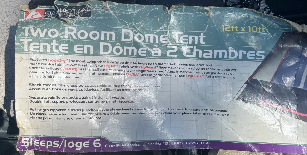 Camping equipment , Tents Stove, Q. and T. Mattress - photo 2
