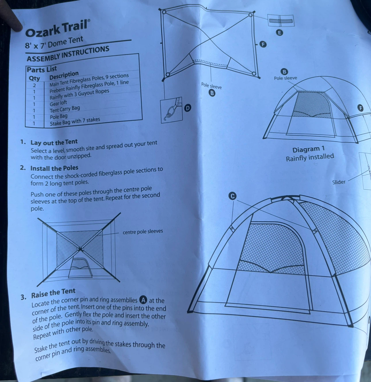 Camping equipment , Tents Stove, Q. and T. Mattress - photo 3