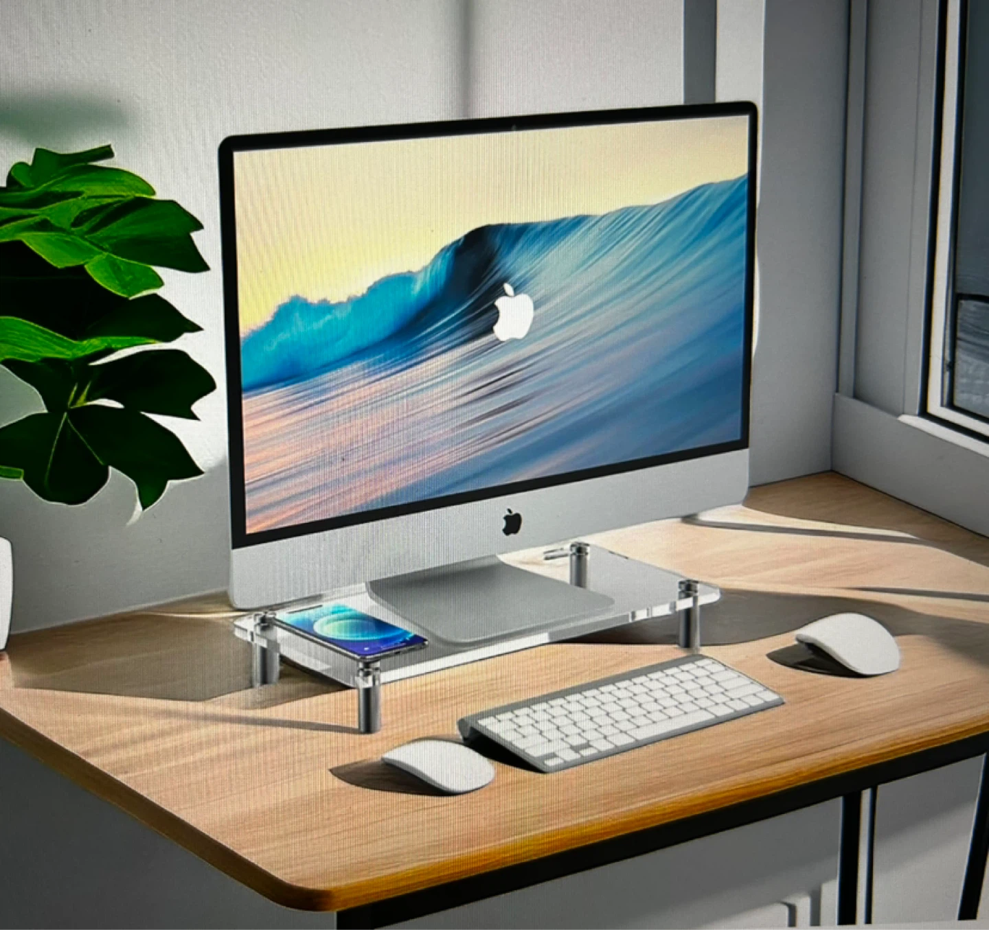 Clear Acrylic Monitor Stand - photo 4