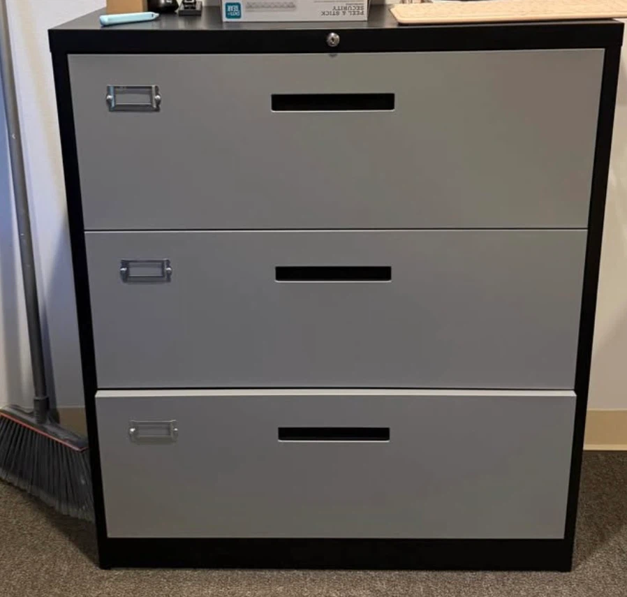 3-Drawer Metal Filing Cabinet