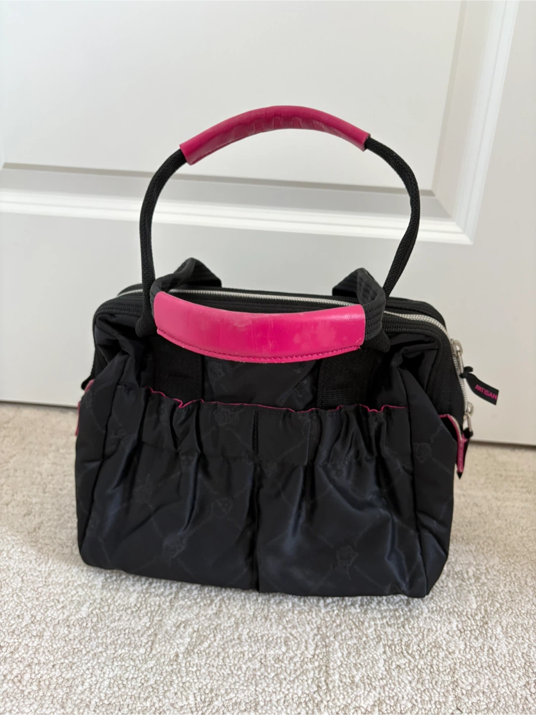 Black & Pink Cosmetic Bag