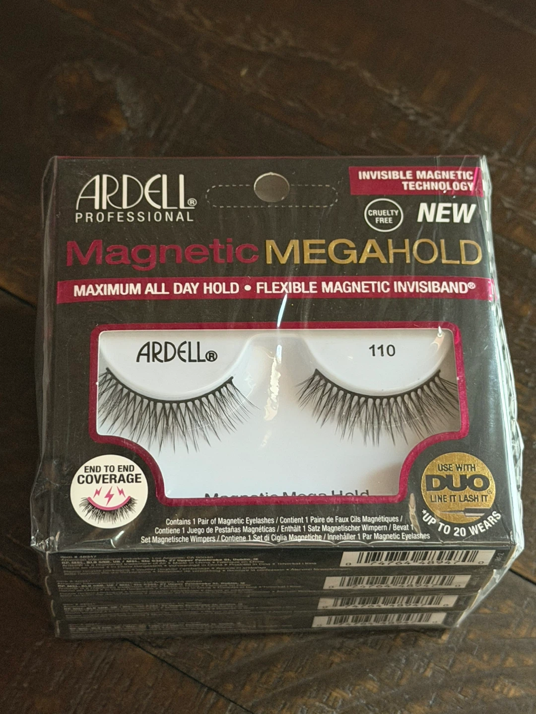 4 pairs!! Ardell Magnet MEGAHOLD ‘110’ False Eyelashes 110 - photo 2