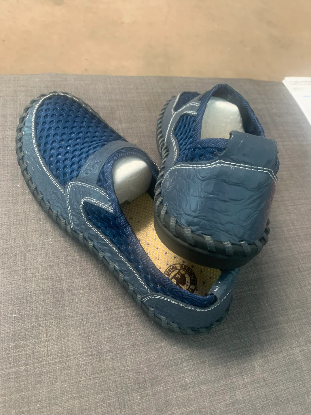 Men's Blue Slip-On Shoes