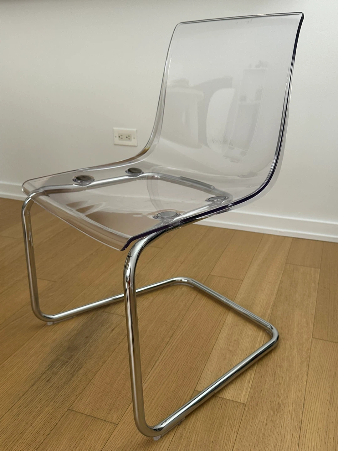 IKEA TOBIAS Chair - Clear/Chrome Plated