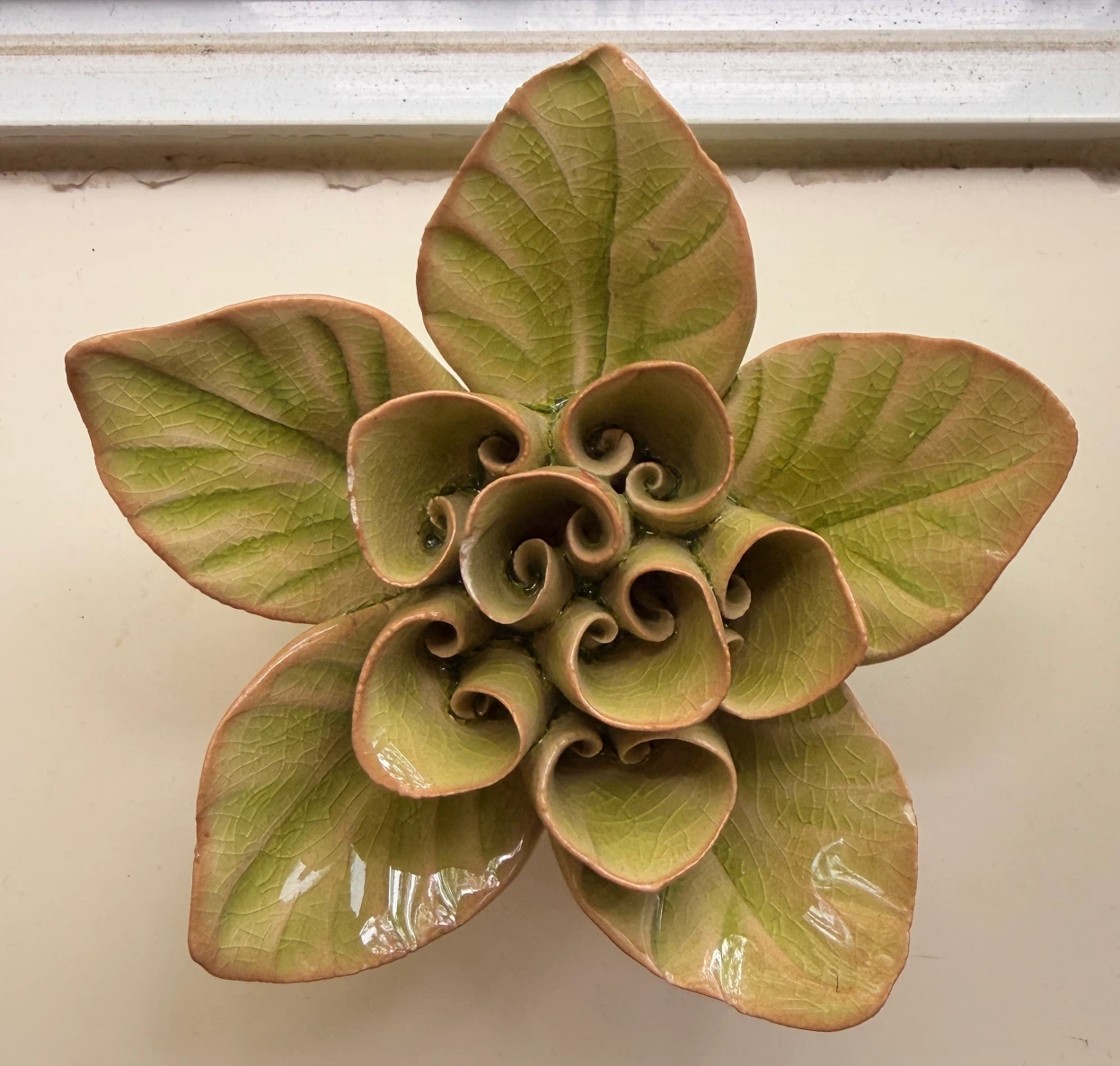 Ceramic Flower Wall Decor