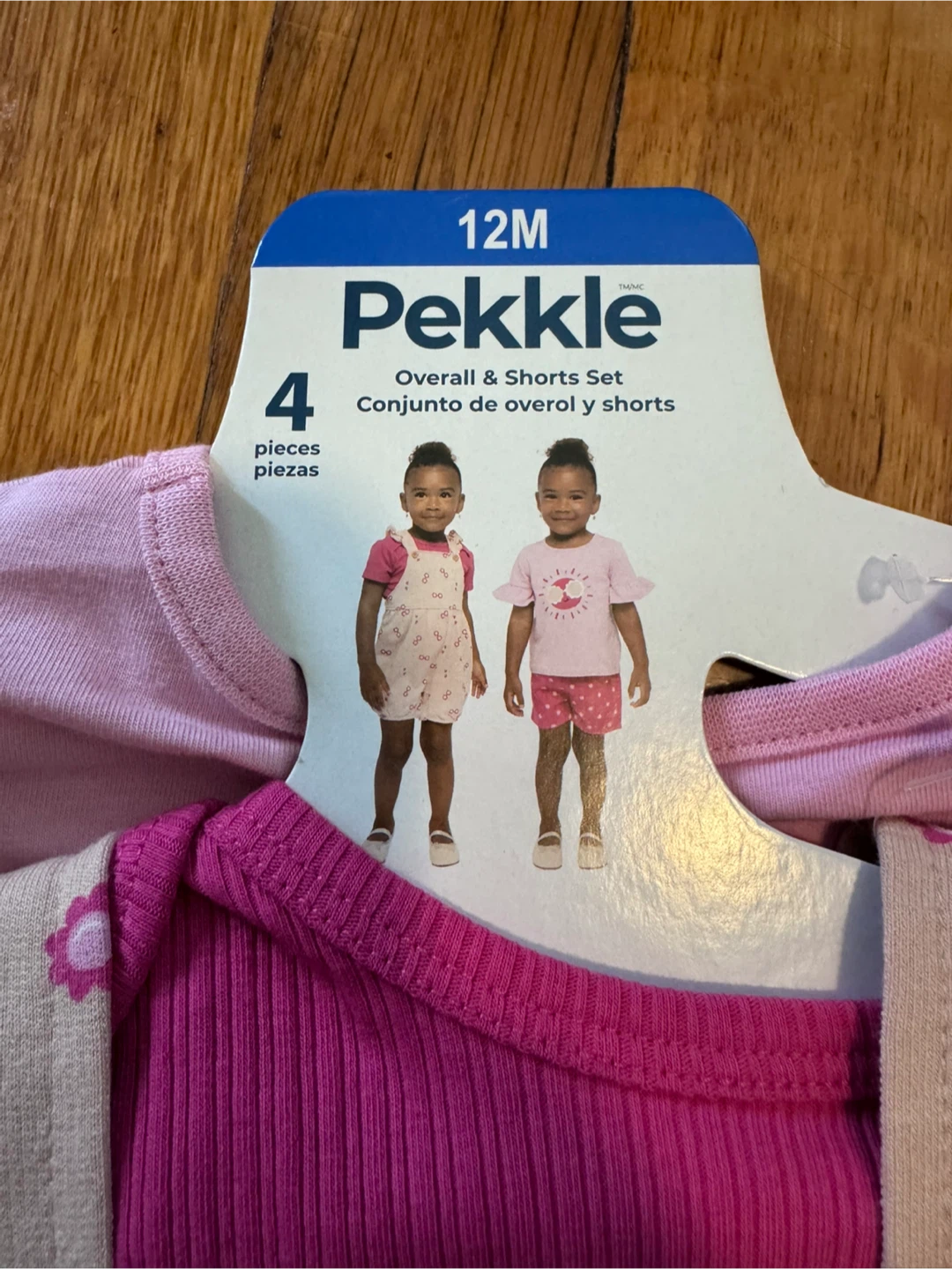 Baby Girl 4-Piece Overall & Shorts Set - 12M - photo 2