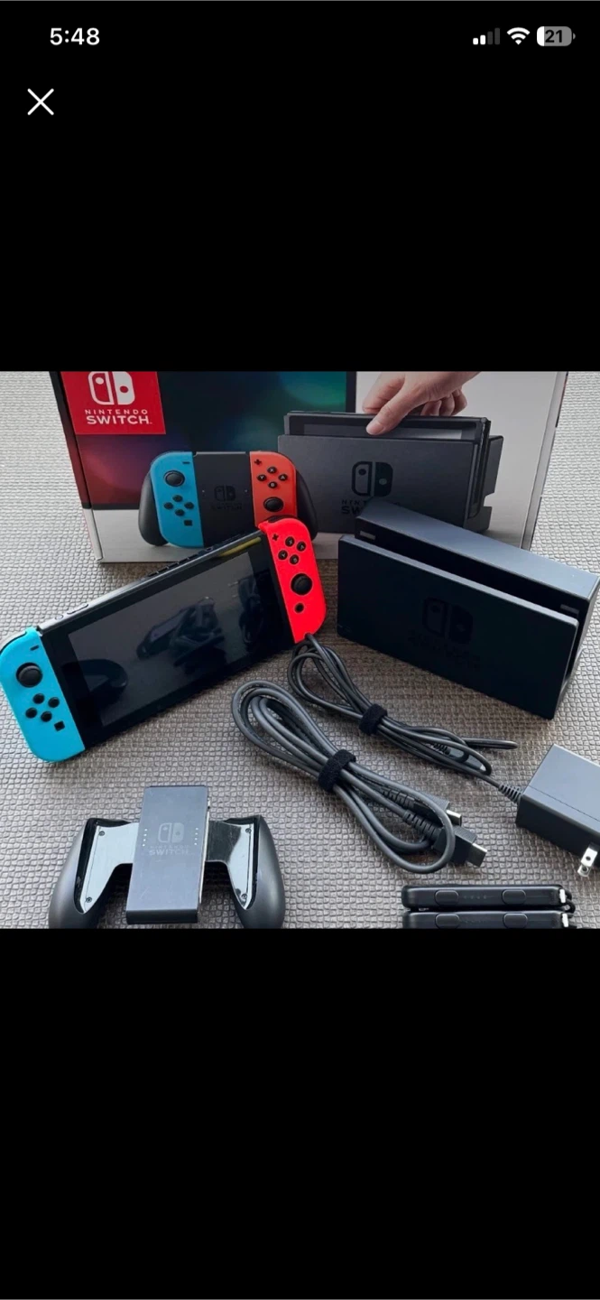 Nintendo Switch Console with Mortal Kombat 1 Game
