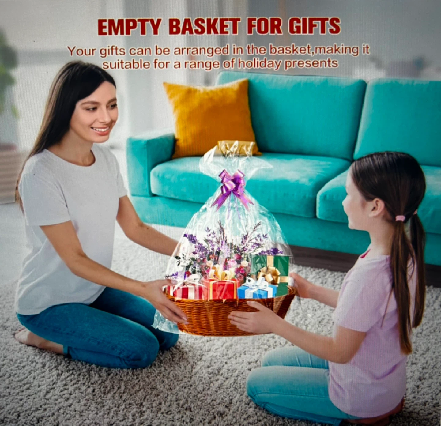 Wicker Basket for Gifts - photo 3