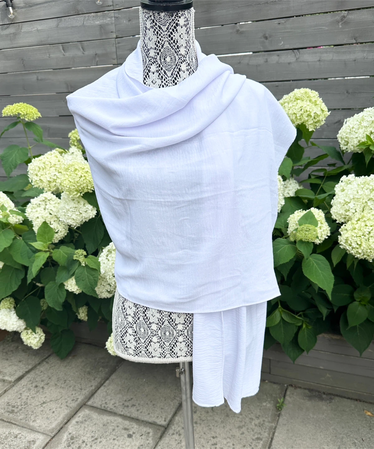 White Women's Scarf - New - $10