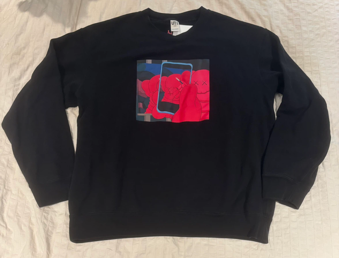 Uniqlo UT KAWS x Warhol Black Graphic Sweatshirt