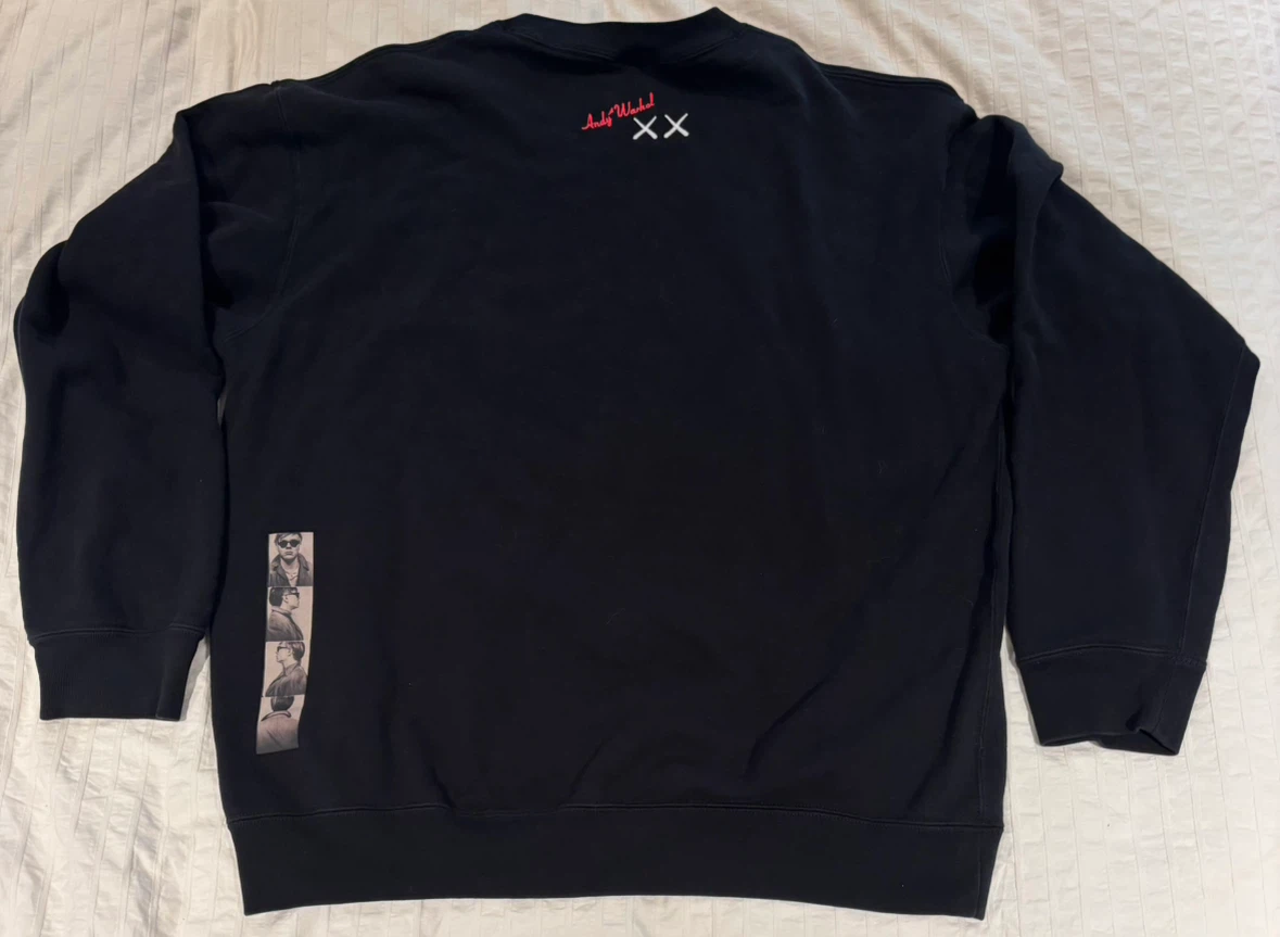 Uniqlo UT KAWS x Warhol Black Graphic Sweatshirt - photo 5