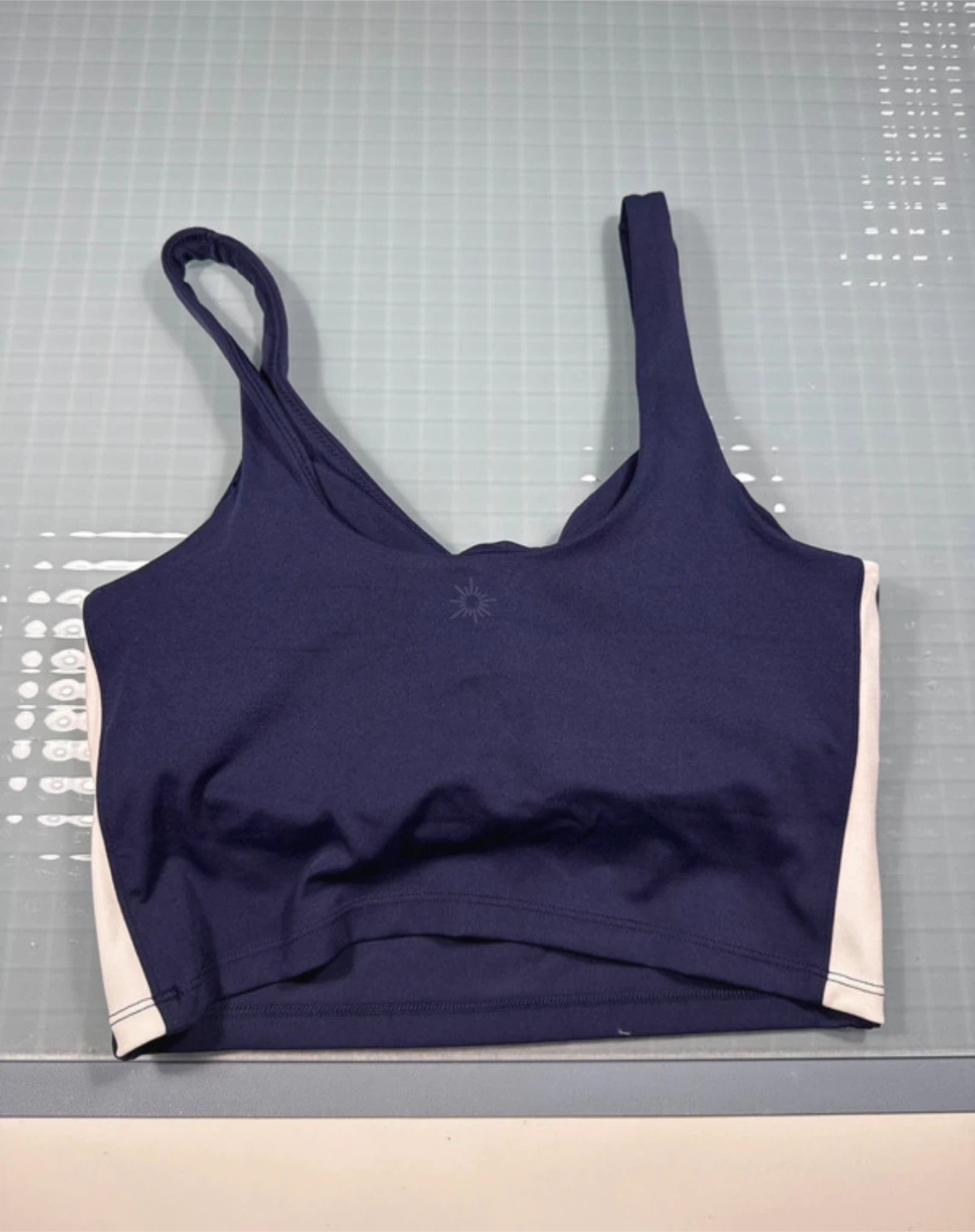 AE Offline Blue Sports Bra Crop Top Size M - photo 2