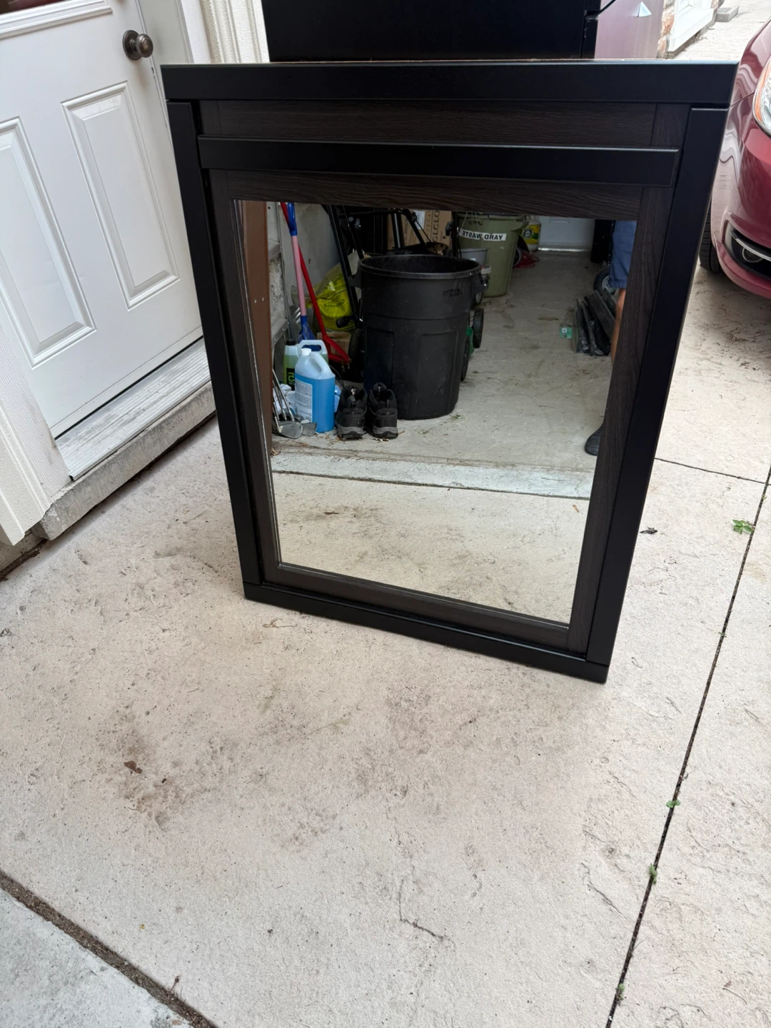 Black Framed Wall Mirror