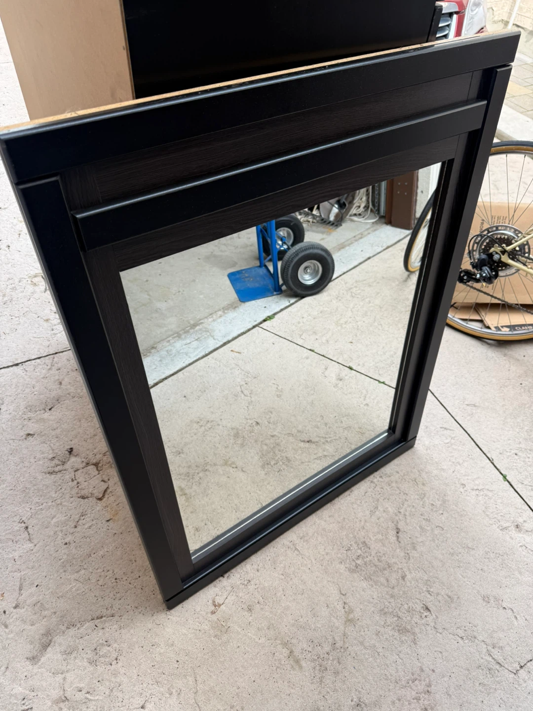 Black Framed Wall Mirror - photo 2