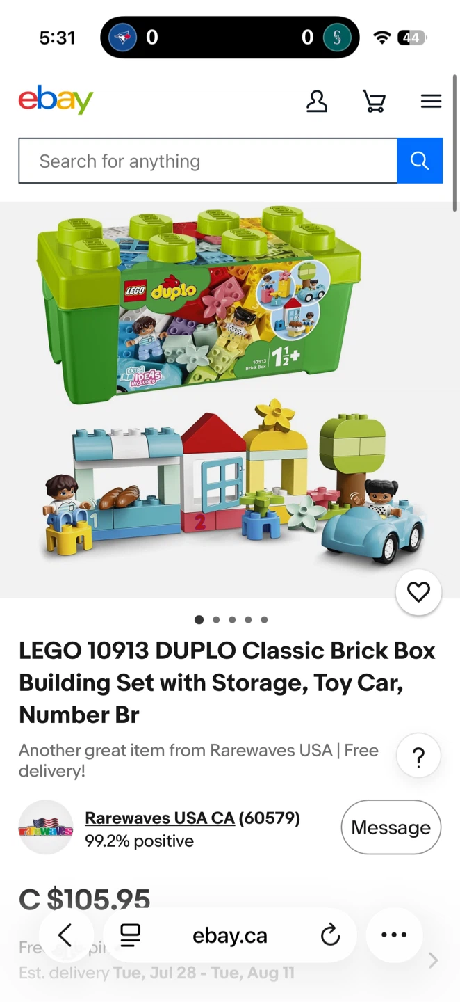 LEGO DUPLO Classic Brick Box Building Set 10913 - photo 5
