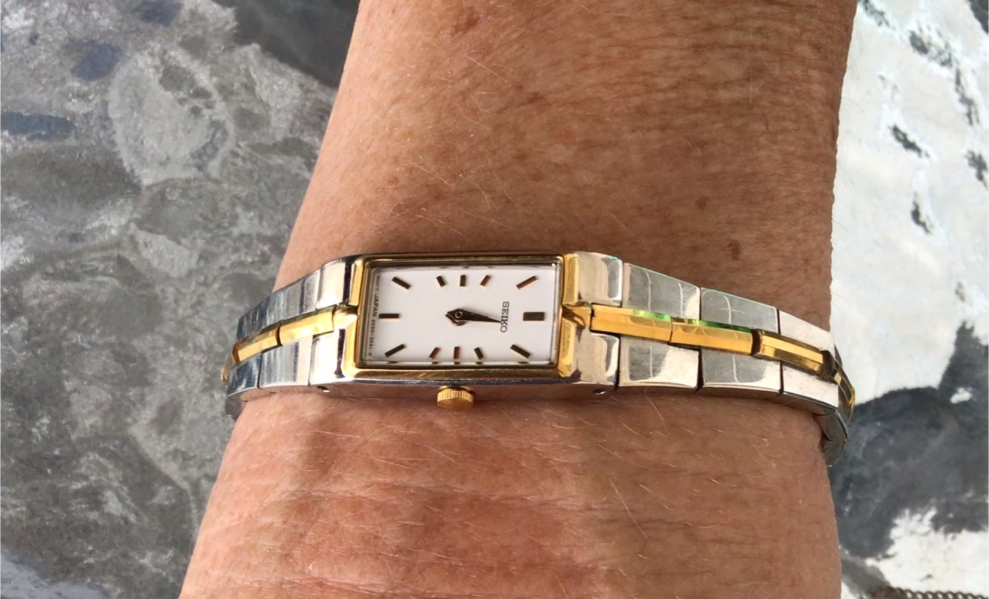Seiko Women's Two-Tone Rectangle Watch