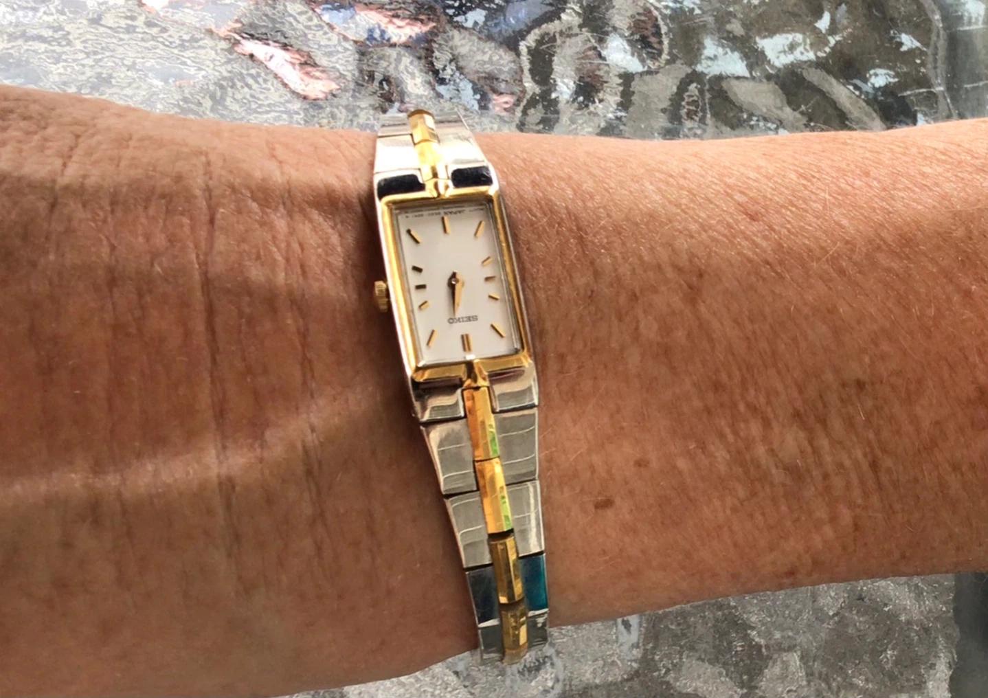 Seiko Women's Two-Tone Rectangle Watch - photo 3