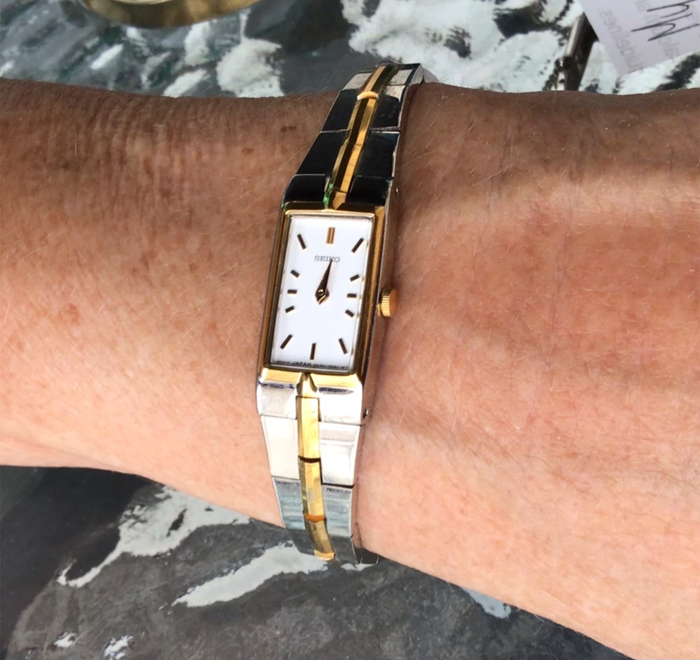 Seiko Women's Two-Tone Rectangle Watch - photo 5