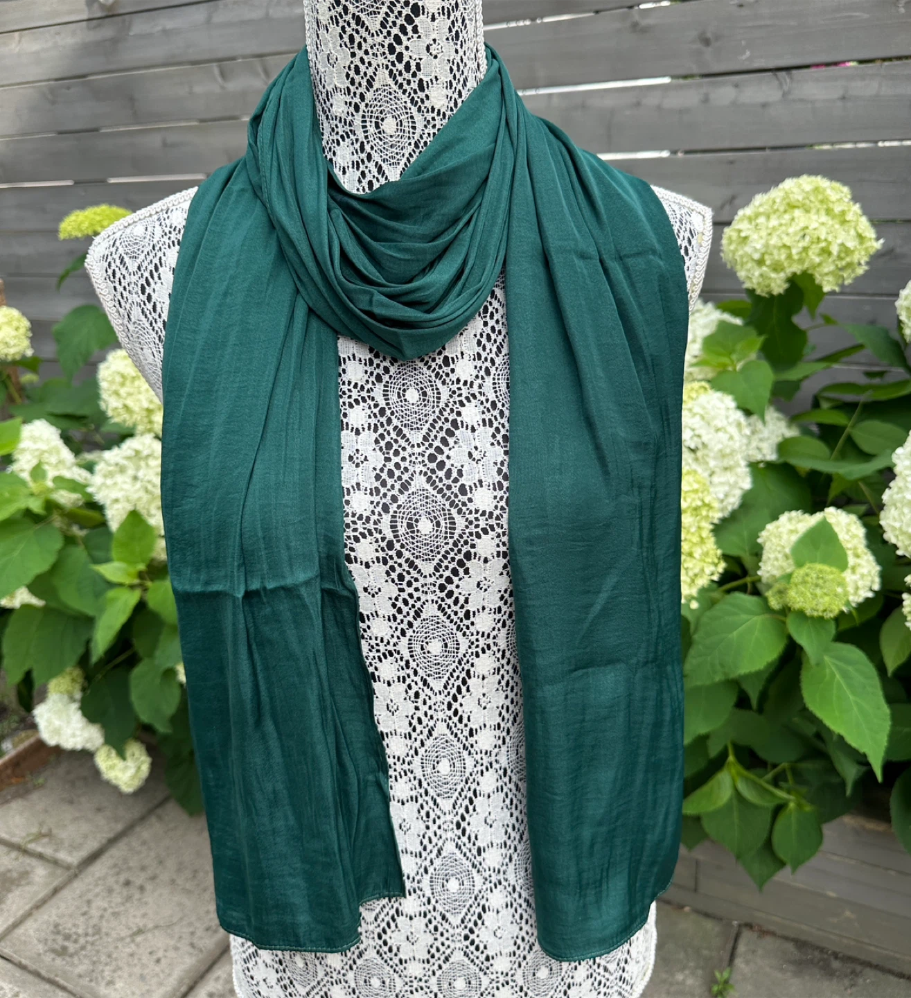 Green Scarf - New