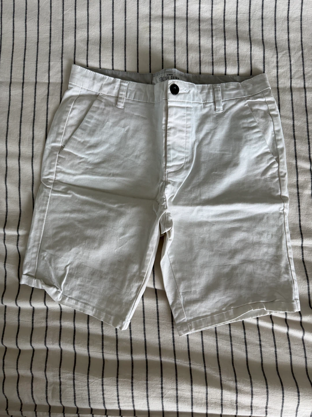 Topman Stretch Skinny Shorts W32