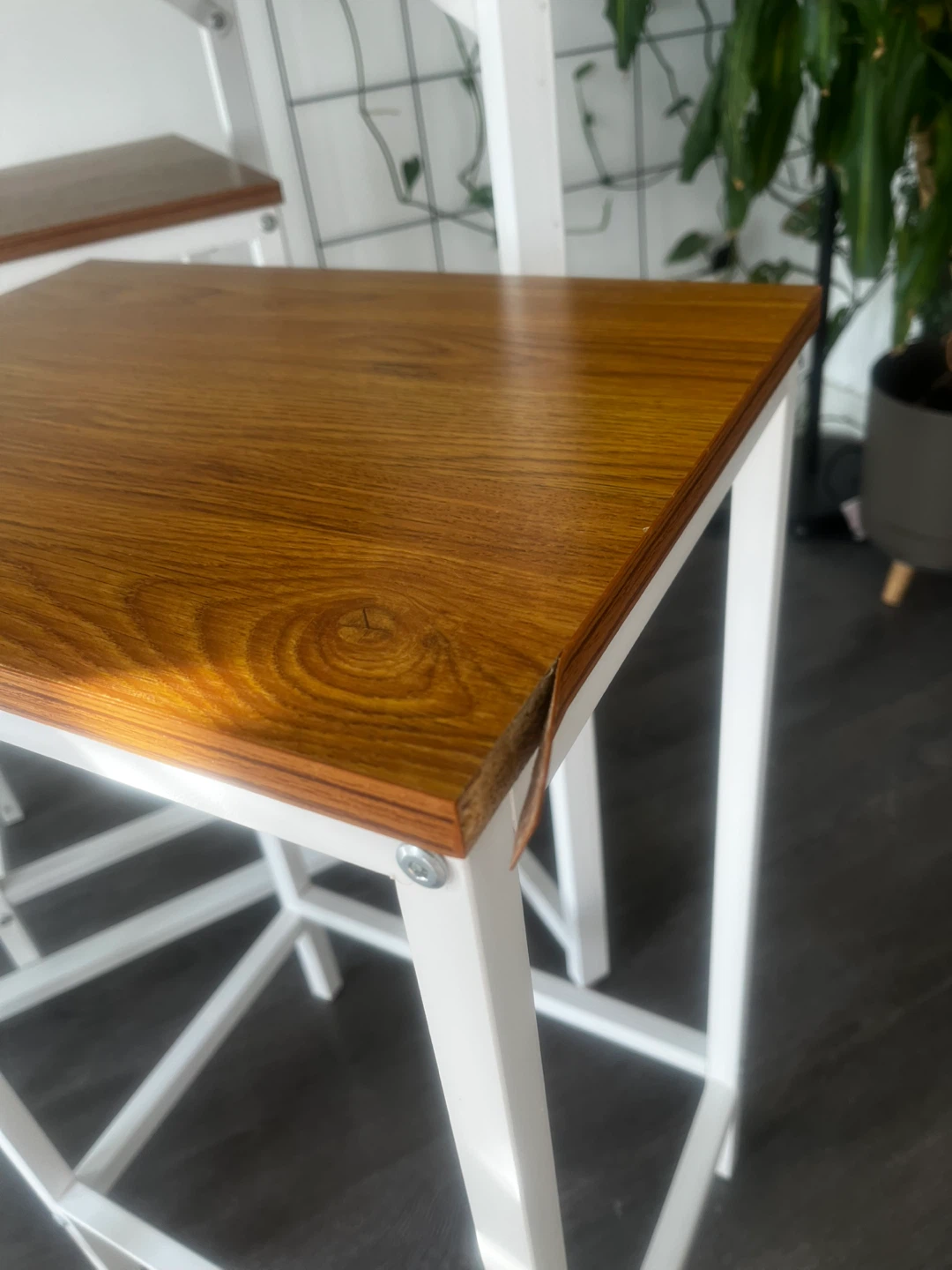 Counter Height Table Set with 4 Stools - photo 5