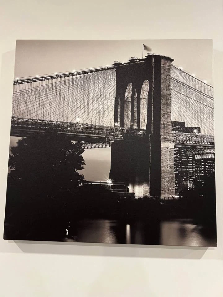 3-Piece NYC Brooklyn Bridge Canvas (24" x 72") - photo 2