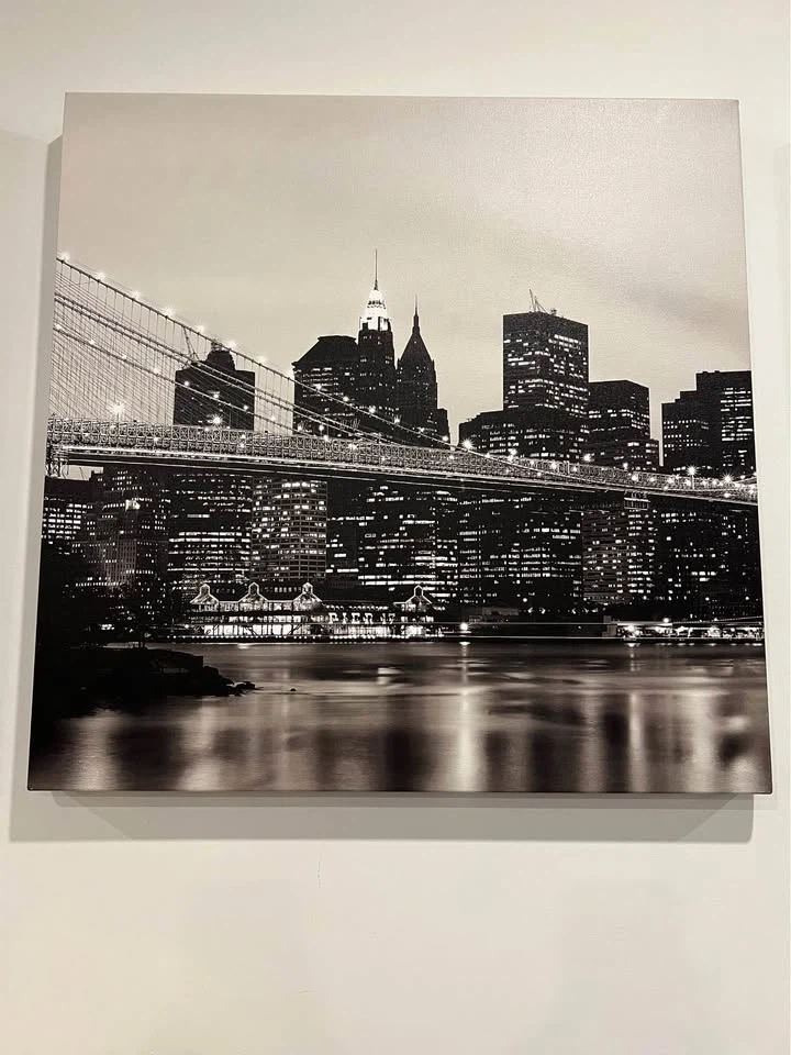 3-Piece NYC Brooklyn Bridge Canvas (24" x 72") - photo 3