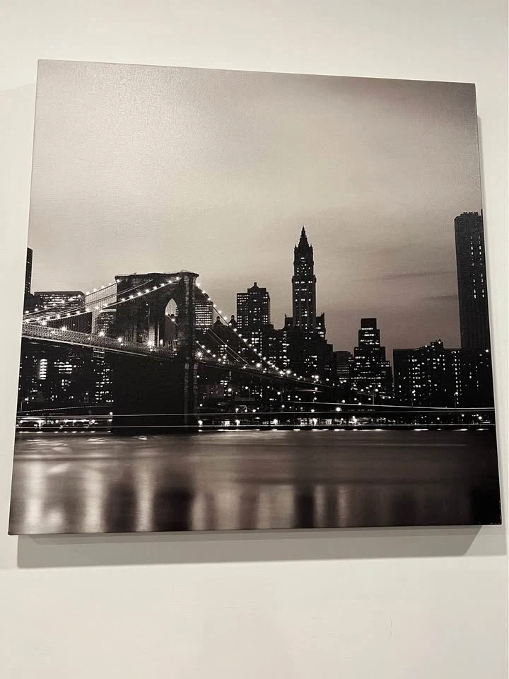 3-Piece NYC Brooklyn Bridge Canvas (24" x 72") - photo 4