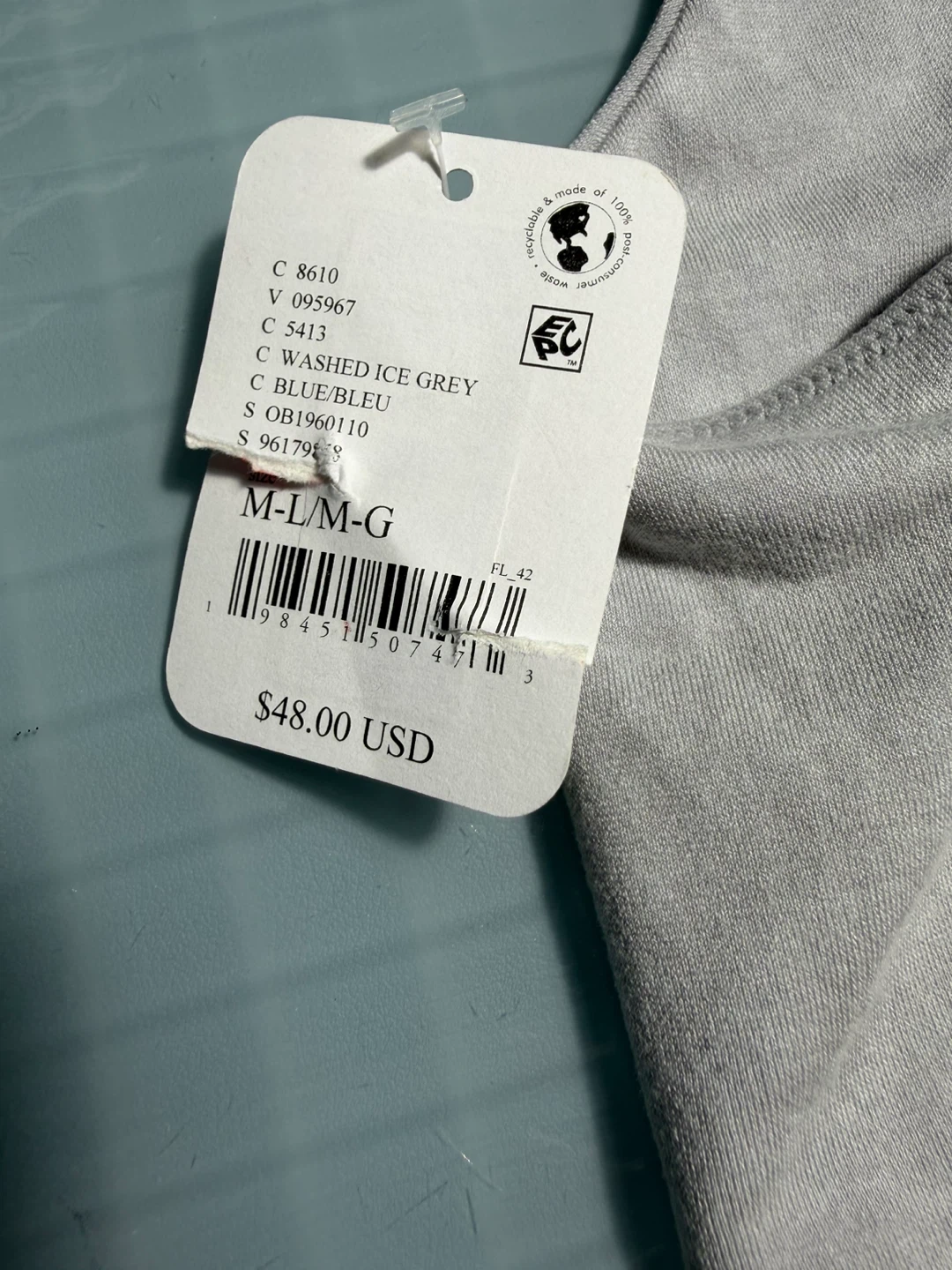 Free People Movement Washed Ice Grey Tank Top M/L - photo 4