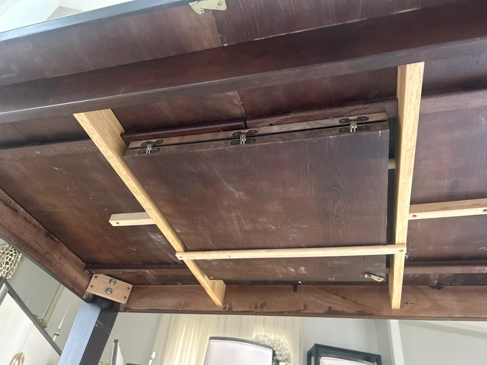 Espresso Extendable Dining Table - photo 5