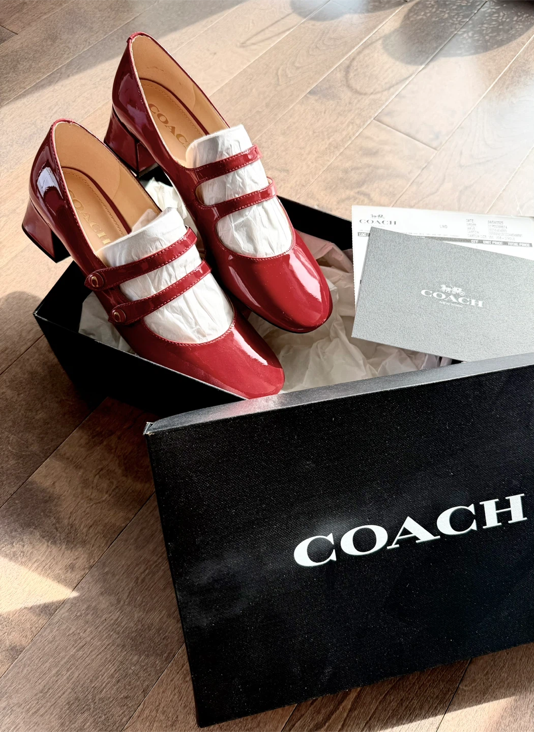 COACH Red Mary Jane Heels - photo 2