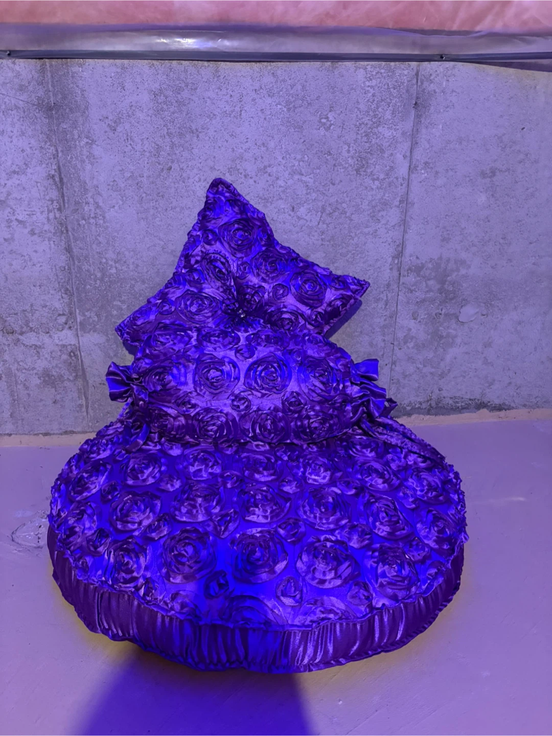 Purple Rose Floor Cushion Set - photo 3