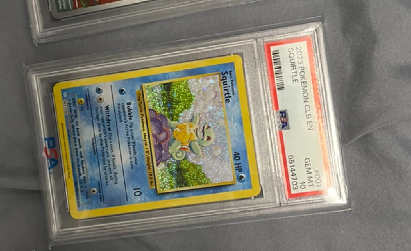 2023 Pokemon CLB EN Squirtle GEM MT 10 Trading Card